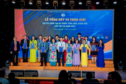 Lễ Tổng kết và trao giải Hội thi Sáng tạo kỹ thuật tỉnh TT-Huế năm 2024
