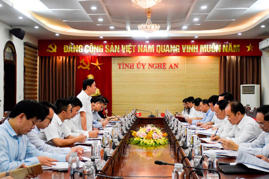 Ban Kinh tế Trung ương làm việc với tỉnh Nghệ An về thu hút đầu tư