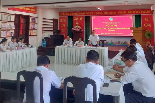 TAND huyện Bình Chánh tổ chức hội nghị triển khai các giải pháp nâng cao hiệu quả công tác