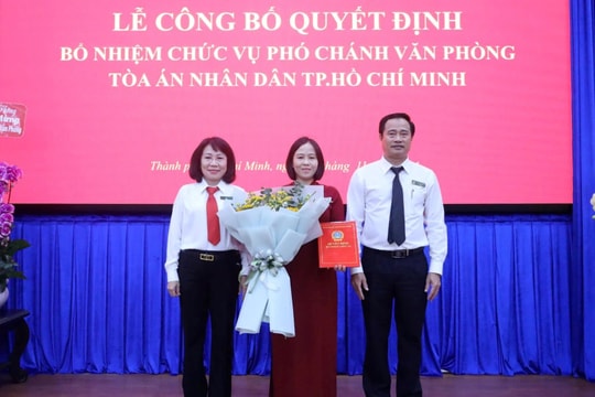 Bổ nhiệm Phó Chánh Văn phòng TAND TP.HCM