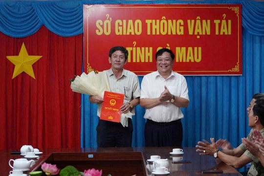Cà Mau: Giám đốc Sở Y tế làm Giám đốc Sở Giao thông vận tải Cà Mau
