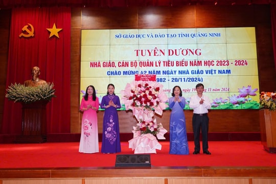 Quảng Ninh tuyên dương nhà giáo, cán bộ quản lý tiêu biểu