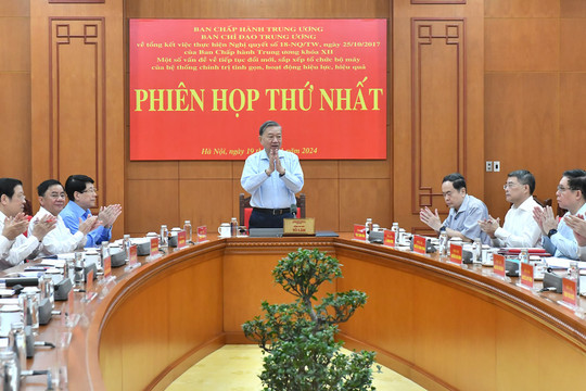 Tổng Bí thư Tô Lâm: Tổng kết Nghị quyết 18 - nhiệm vụ đặc biệt quan trọng để tinh gọn bộ máy chính trị
