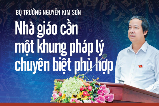 Bộ trưởng Nguyễn Kim Sơn: Nhà giáo cần một khung pháp lý chuyên biệt, phù hợp