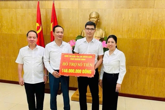 TAND tỉnh Quảng Ninh tổ chức trao tặng kinh phí thiện nguyện năm 2024