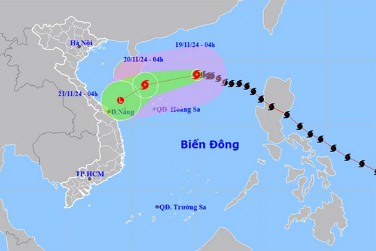 Bão số 9 suy yếu thành áp thấp nhiệt đới, mưa lớn gây ngập lụt ở Trung Trung Bộ