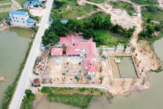 Lập Thạch, Vĩnh Phúc: Xuất hiện "biệt phủ" sân vườn “khủng” tại xã Tiên Lữ