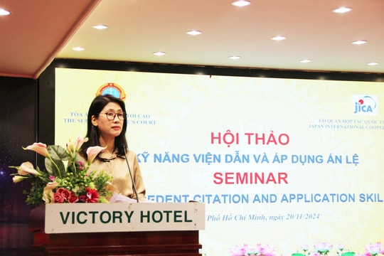 TANDTC tổ chức Hội thảo về kỹ năng viện dẫn và áp dụng án lệ