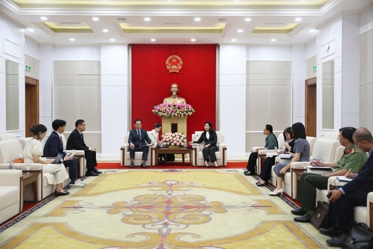 UBND tỉnh Quảng Ninh tiếp xã giao đoàn các cơ quan An ninh thông tin và Internet Hàn Quốc (KISA)