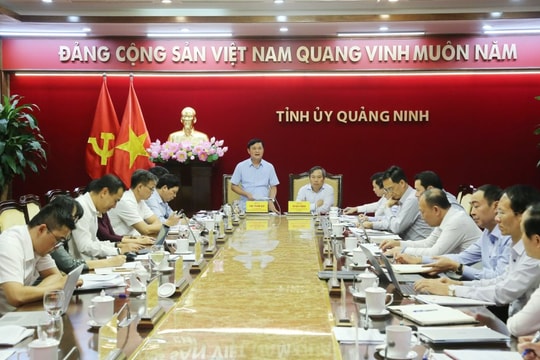 Đoàn khảo sát Ban Kinh tế Trung ương làm việc với tỉnh Quảng Ninh