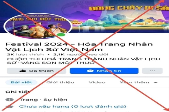 Cảnh giác trang Fanpage giả mạo Festival Ninh Bình 2024 để lừa đảo chiếm đoạt tài sản