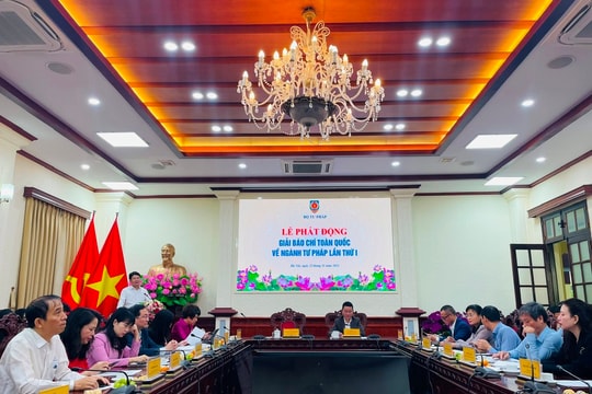 Phát động Giải Báo chí toàn quốc về ngành Tư pháp