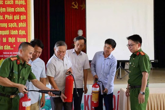 Nghệ An: Tăng cường phòng cháy, chữa cháy dịp Tết Nguyên đán Ất Tỵ