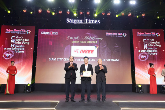INSEE Việt Nam lần thứ 6 nhận giải thưởng doanh nghiệp vì cộng đồng