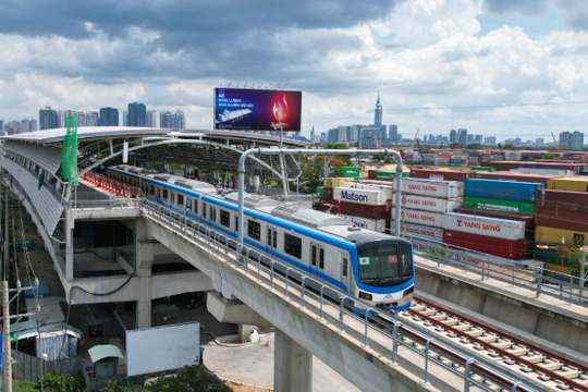Metro số 1 Bến Thành - Suối Tiên sẽ vận hành thương mại từ 22/12