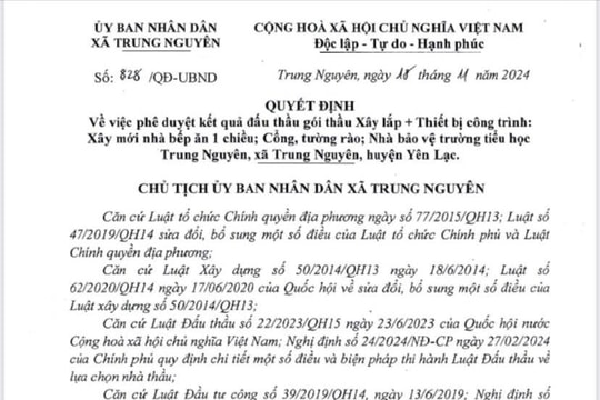Vĩnh Phúc: Một ngày trúng liên tiếp 2 gói thầu của cùng một chủ đầu tư