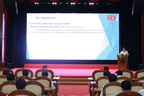 Đảng ủy Vùng Cảnh sát biển 4 quán triệt các quy định về tổ chức đại hội Đảng các cấp