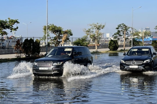 Quảng Ninh: Triều cường liên tục dâng cao khiến nhiều tuyến đường ngập sâu