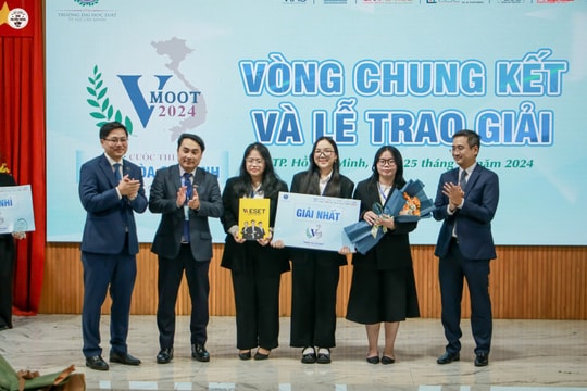 Tổ chức thành công cuộc thi cấp quốc gia “Phiên tòa giả định – Vmoot 2024”