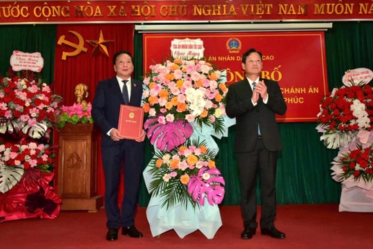 TAND hai cấp tỉnh Vĩnh Phúc nâng cao chất lượng xét xử các loại án