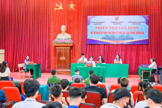 Vĩnh Phúc: Tổ chức thành công 10 phiên tòa rút kinh nghiệm trực tuyến