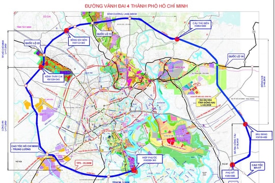 Gần 41.000 tỷ đồng bồi thường dự án Vành đai 4 TP.HCM