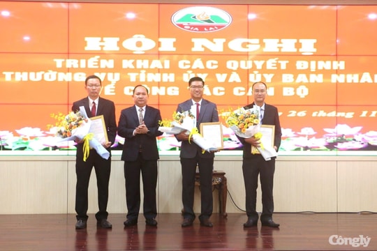 Gia Lai điều động, bổ nhiệm nhiều cán bộ