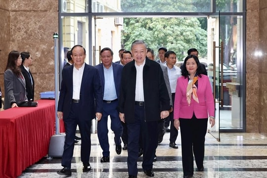 Tổng Bí thư Tô Lâm thăm, làm việc với Ban Thường vụ Thành ủy Hà Nội