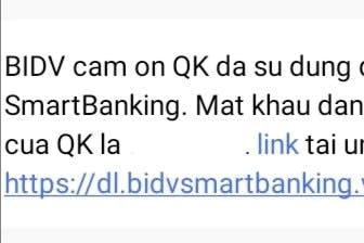 Ngân hàng không được gửi tin nhắn chứa đường link tới khách hàng