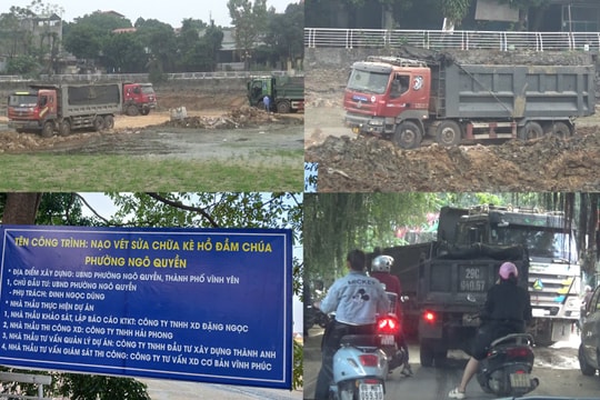 (Vĩnh Yên - Vĩnh Phúc): Người dân lo ngại bụi bẩn và mất an toàn giao thông khi thi công hồ Đầm Chúa