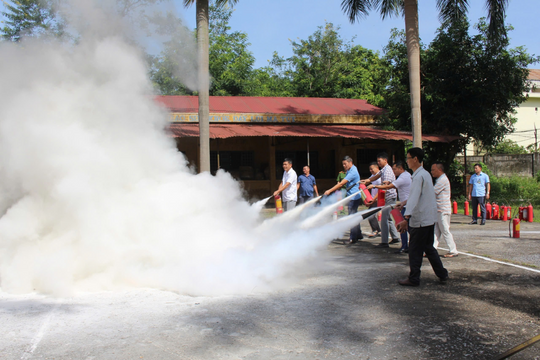 Tập huấn PCCC và CNCH cho cán bộ, học viên tại Cơ sở cai nghiện