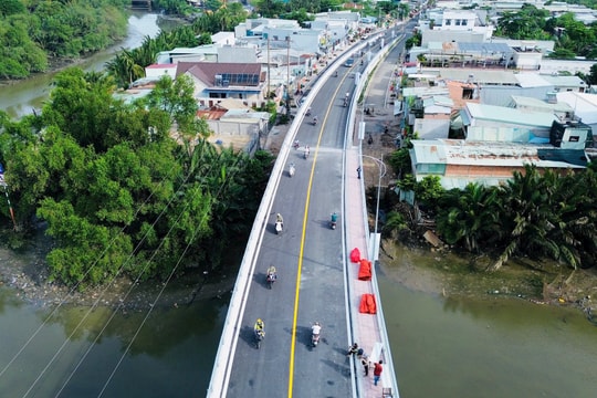 Thông xe cầu Rạch Đĩa hơn 500 tỷ nối quận 7 - huyện Nhà Bè, TP.HCM