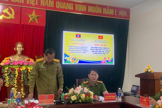 Hội ý nghiệp vụ phòng chống tội phạm ma túy giữa Quảng Nam và tỉnh bạn Lào