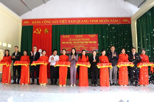 TAND huyện Chi Lăng hỗ trợ xây dựng Nhà văn hóa- Khu thể thao Túng Mẩn