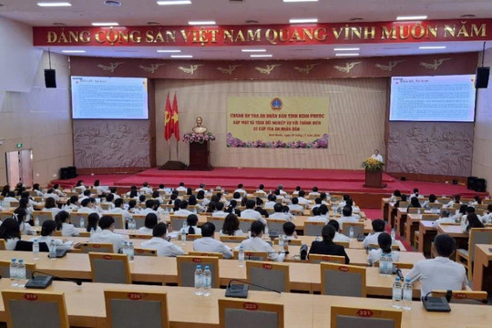 TAND tỉnh Bình Phước trao đổi nghiệp vụ, nâng cao chất lượng xét xử