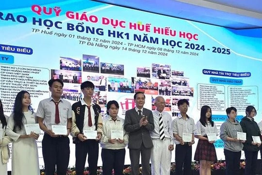 Trao học bổng hơn 1,3 tỷ đồng cho học sinh, sinh viên