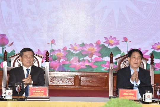 Chủ tịch nước Lương Cường làm việc với Tòa án nhân dân tối cao