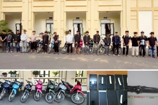 Ngăn chặn nhóm thanh thiếu niên dùng hung khí “hỗn chiến”