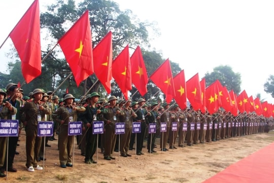 1.350 học sinh THPT tham gia hội thi giáo dục Quốc phòng và An ninh