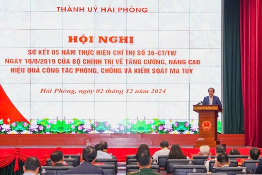 Xây dựng Hải Phòng trở thành 'thành phố không ma túy'