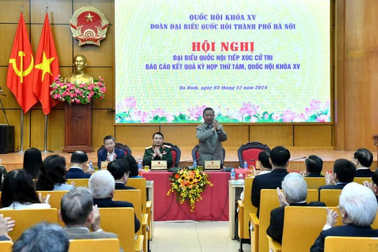 Tổng Bí thư Tô Lâm tiếp xúc cử tri thành phố Hà Nội