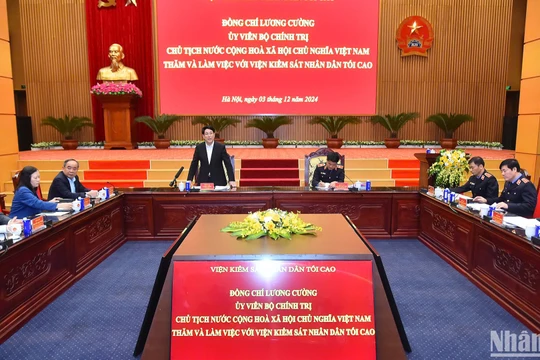 Chủ tịch nước Lương Cường: Ngành Kiểm sát đã chủ động khắc phục khó khăn hoàn thành tốt nhiệm vụ đề ra