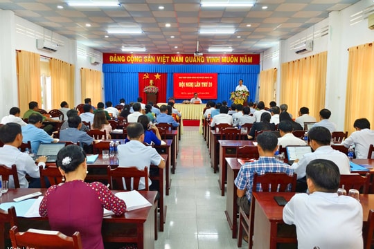 Hội nghị Ban chấp hành Đảng bộ huyện Mỹ Tú lần thứ 20