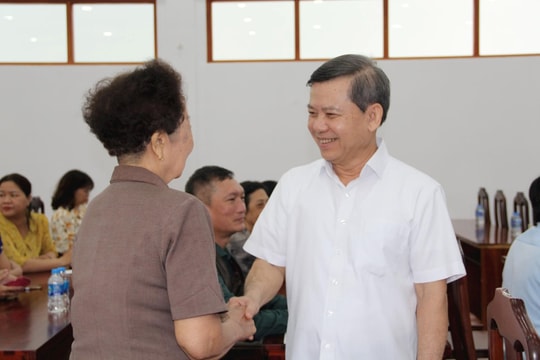 Chánh án TANDTC Lê Minh Trí tiếp xúc cử tri sau Kỳ họp thứ 8, Quốc hội khóa XV