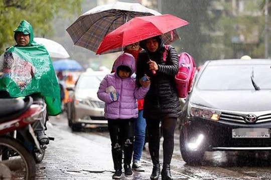 Thời tiết ngày 25/1: Miền Bắc có mưa phùn, đêm và sáng trời rét