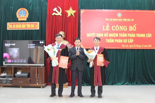 Trao quyết định bổ nhiệm Thẩm phán trung cấp và sơ cấp
