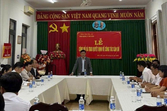 Bổ nhiệm Trưởng Ban Quản lý các khu công nghiệp tỉnh Đắk Lắk