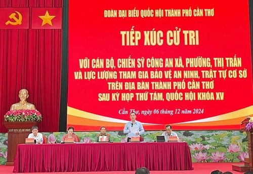 Đoàn đại biểu Quốc hội TP Cần Thơ tiếp xúc cử tri
