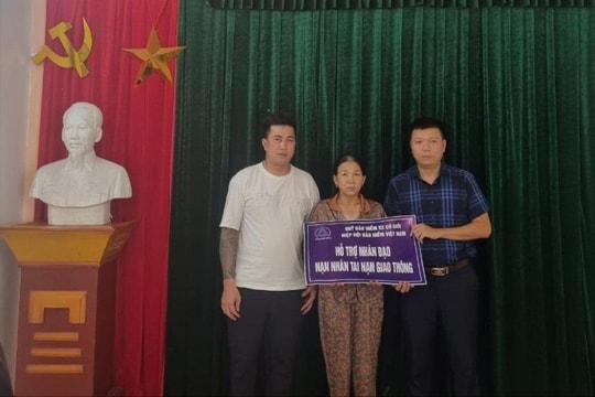 Hỗ trợ nhân đạo gia đình nạn nhân tử vong do tai nạn giao thông tại Nghệ An