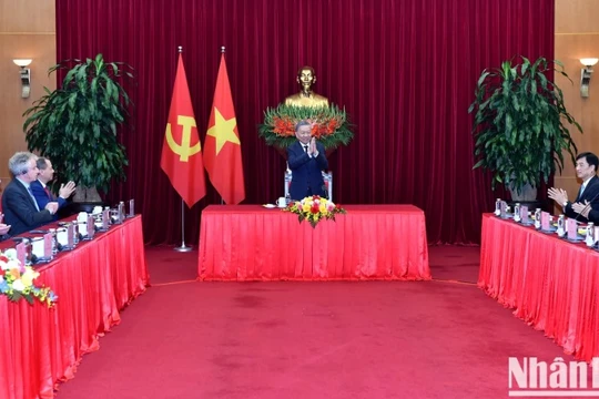 Tổng Bí thư Tô Lâm tiếp Nhóm các nhà khoa học, chuyên gia quốc tế dự Lễ trao giải thưởng VinFuture lần thứ 4